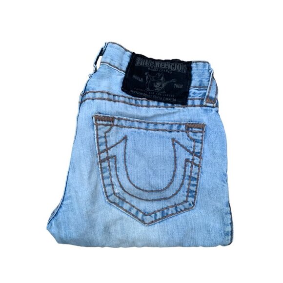 Vintage True Religion Jeans Size 32 BOBBY SUPER T Blue - Picture 3 of 9